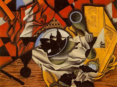 Pears and Grapes on a Table Juan Gris